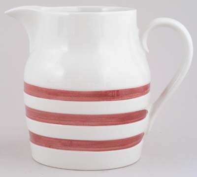 Jug or Pitcher Hooped Churn Red